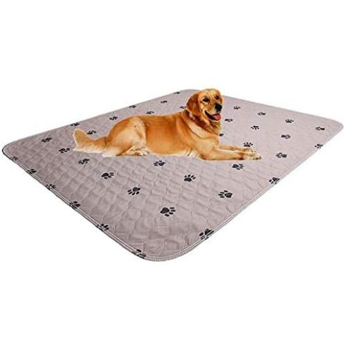 SincoPet Reusable Pee Pad + Free Puppy Grooming Gloves/Quilted, Fast Absorbing Machine Washable Dog Whelping Pad/Waterproof Puppy Training Pad/Housebreaking Absorption Pads