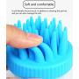 JENRICH 2Pcs Soft Comfortable Pet Bathing Massage Brush, Anti-Skid Rubber Dog Cat Pet Mouse Grooming Shower Bath Brush Massage Comb for Long & Short Hair Medium Large Pets Dogs Cats
