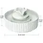 NautyPaws Cat Water Dispenser Ceramic, Cat Water Bowl Ceramic, 2.1L, Drinking Fountains Bowl for Cats and Dogs with Replacement Filters and Foam NautyPaws Cat Water Dispenser Ceramic, Cat Water Bowl Ceramic, 2.1L, Drinking Fountains Bowl for Cats and Dogs with Replacement Filters and Foam