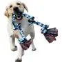 SUGN 5 Cotton Knots Medium Large Dog Twisted Rope Bite for Aggressive Chewers Chew Toy Pet Supplies Dog Rope Toys Teeth Cleaning Toy