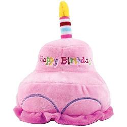Midlee 2 Layer Birthday Cake Dog Toy (Pink)