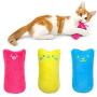 AINOLWAY Interactive Cat Catnip Toys Funny for Kitten Kitty Cat Kicker Teething Chew Playing 3 Pcs (Catnip Toy)