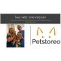 Simply Pets Online Slow Feed Cat Bowl - Large Puzzle Feeder for Cats and Small Dogs - Slow Down Eating - Eco-Friendly Bamboo Fibre - Designed by Veterinarians (Blue, Purple, Ivory)