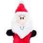 ZippyPaws - Jigglerz Holiday Tough No Stuffing Squeaky Plush Dog Toy with Crinkle Head and Tail