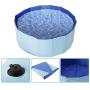 Homend PVC Pet Swimming Pool Portable Foldable Pool Dogs Cats Bathing Tub Bathtub Wash Tub Water Pond Pool Blue