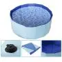 Homend PVC Pet Swimming Pool Portable Foldable Pool Dogs Cats Bathing Tub Bathtub Wash Tub Water Pond Pool Blue