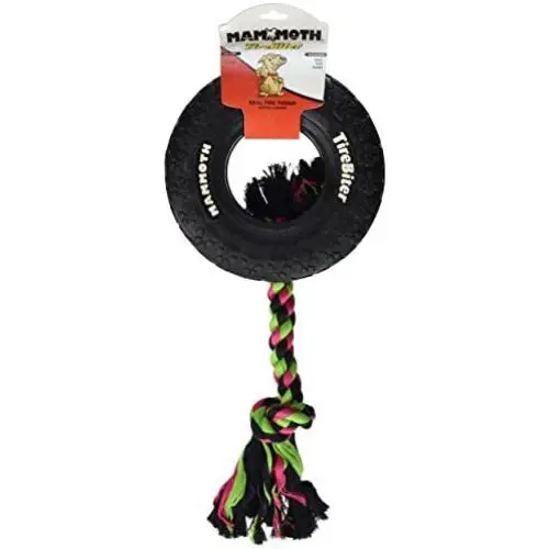 Mammoth TireBiter Chew Toy with Rope Mammoth TireBiter Chew Toy with Rope