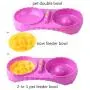 Double Bowls Feeding Station - Slow Feeder Dog Bowl - 2 in 1 Food Water Feeder - Anti Choke Interactive Bloat Stop Cat Bowl - Non Slip Feeding Bowls Anti-Static & Anti-Dust Eating Drinking Pet Bowls Double Bowls Feeding Station - Slow Feeder Dog Bowl - 2 in 1 Food Water Feeder - Anti Choke Interactive Bloat Stop Cat Bowl - Non Slip Feeding Bowls Anti-Static & Anti-Dust Eating Drinking Pet Bowls