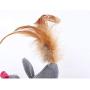 Asien 3 Pcs Plush Tumbler Cat Toy Pet Interactive Chewing Toy Mouse Chick Shape Feather Teaser Kitten Tumbler Toy Gifts for Cats