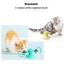 Amakunft 2 Packs Windmill Cat Toy with Led Ball and Catnip Ball, Cat Turntable Teasing Interactive Toy, Funny Kitten Windmill Ball, Massage Scratching Tickle