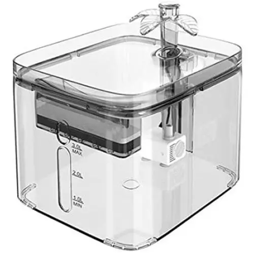Dog Cat Water Fountain, 3 Outlet Mode Automatic Pet Water Fountain Transparent Design Automatic Pet Waterer with Six-Fold Filter (3L) Dog Cat Water Fountain, 3 Outlet Mode Automatic Pet Water Fountain Transparent Design Automatic Pet Waterer with Six-Fold Filter (3L)