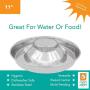 Fuzzy Puppy Pet Products Puppy Saucer Dog Bowl with Raised Center