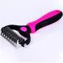 Petpopo Pet Grooming Tool,with Inwardly Curved Sharp Blades,Double Side Undercoat Rake Comb for Dog and Cat,Easily Remove Floating Hair, mats and Knots,Suitable for Long-Haired Pet Petpopo Pet Grooming Tool,with Inwardly Curved Sharp Blades,Double Side Undercoat Rake Comb for Dog and Cat,Easily Remove Floating Hair, mats and Knots,Suitable for Long-Haired Pet