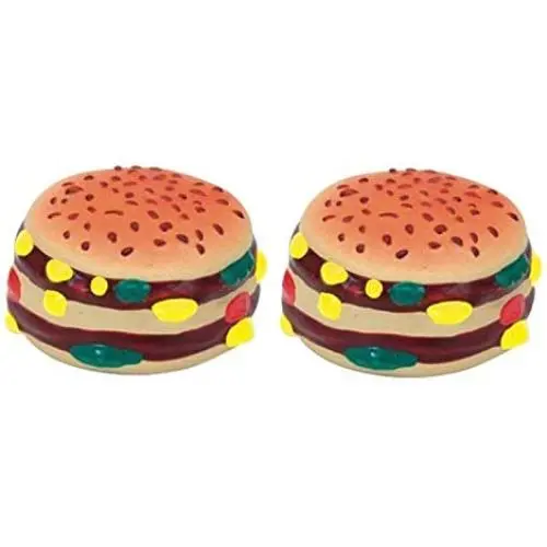 Coastal Pet Rascals Latex Hamburger Dog Toy 2.5-Inch Coastal Pet Rascals Latex Hamburger Dog Toy 2.5-Inch