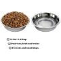 UPSKY Double Dog Cat Bowls and Replacement Stainless Steel Dog Cat Bowl, Pet Feeding Station for Small Dogs and Cats,12oz
