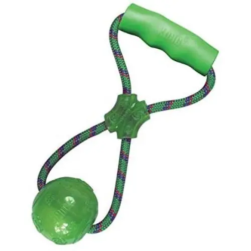 KONG Squeezz Ball with Handle for Dogs KONG Squeezz Ball with Handle for Dogs