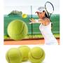 N-A Tennis Balls 3 Pcs Training Sport Play Cricket Dog Toy for Lessons, Practice, Throwing Machines & Playing with Pets