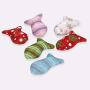 ocijf179 Pet Toy 3Pcs Christmas Series Funny Interactive Simulated Fish Cat Toys Pet Supplies - Random Color 3pcs