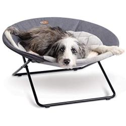 K&H PET PRODUCTS Cozy Cot Elevated Pet Bed, Dish Chair for Dogs and Cats, Machine Washable, Multiple Sizes and Colors