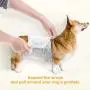 Dono Disposable Dog Diapers Male Dog Wraps, Including 48pcs Super Absorbent Diapers for Dogs and Cats,S (12''-19'')