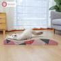 ComSaf Wave Curved Cat Scratching Pad, Foldable Cat Scratcher Cardboard, Corrugated Scratch Pad, Long Scratching Lounge Bed for Cat Kitten Kitty, Protecting Furniture, Reversible