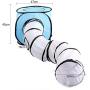 Lorchwise Cat Tunnel Toy,Pet Cat Tunnel,Collapsible Pet Play Tunnel Tube with Storage Bag for Cats, Puppy, Rabbits, Guinea Pig, Indoor and Outdoor Use