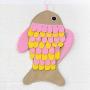 ocijf179 Sniffing Mat Fish Shape Sniffing Mat Food Slow Feeding Release Stress Pet Dog Cat Blanket Toy - Pink