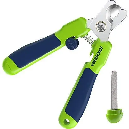 IOKHEIRA Dog Nail Clippers and Trimmer for Small Medium Large Dogs - with Safety Guard to Avoid Over Cutting,Sturdy Non Slip Handles - Professional Pet Nail Clipper IOKHEIRA Dog Nail Clippers and Trimmer for Small Medium Large Dogs - with Safety Guard to Avoid Over Cutting,Sturdy Non Slip Handles - Professional Pet Nail Clipper