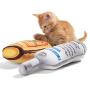 Twin Critters Organic Silvervine Catnip KittiKocktail Liquor Bottle Refillable Plush 2-Pack for Cats & Kittens No Artificial Ingredients - More Powerful Than Catnip - Great Gift for Cocktail drin