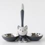 A di Alessi Tigrito Cat Bowl, Grey