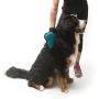 Messy Mutts Reversible Silicone Pet Grooming Glove for Gentle Massage, Bathing and Hair Removal, One Size, Blue