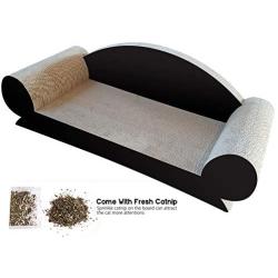 TOUCH-LOVFIN Cat Scratcher Cardboard,Cactus Cat Scratch Lounge & Cat Scratching Pad with Durable Corrugated Bed for Cats