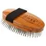 Bass Brushes | Style & Detangle Pet Brush Alloy Pin | Pure Bamboo Handle | Palm Style | Striped Finish | Model A6-Sb Bass Brushes | Style & Detangle Pet Brush Alloy Pin | Pure Bamboo Handle | Palm Style | Striped Finish | Model A6-Sb