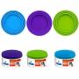 Alovexiong 3 Pack Silicone Pet Can Lids Food Can Cover Pet Can Covers Pet Can Tops Fit 3 Standard Sizes Replacement for Pet Cat/Dog Food Storage Cover (Random Color)