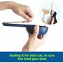 Dog Food Measuring Scoop 1 Cup, Pet Food Scoop, Food Scooper for Pets Cute, Plastic Measuring Cups Sealing Clip Multi-Function Scoop Bag Clip for Dog Cat Bird Rabbit, Long Comfortable Handle(3 Pack）