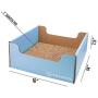 Hide & Scratch: Large Durable Cardboard Cat Scratch Pad and Lounger Toy Replaceable Scratch Pad Insert, Multiple Colors, Wide Design