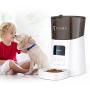 TSYMO Automatic Cat Feeder - 6L App Control Pet Food Dispenser for Cats & Puppies with Anti-Clog Design, Voice Recording, Scheduled Feeding and Portion Control, 1-15 Meals a Day