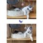 Natural Straw Small Medium Cat and Dog Sofas, Beds, Comfortable Cat Scratcher, Dual Purpose for Bed and Scratcher, Pet Bed, Environmentally Friendly(L )