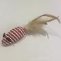 OCSOSO Pet Cat Toy Sets Cute Design Bird Mouse Fish Feather Teaser Wand Plastic Toy for Cats