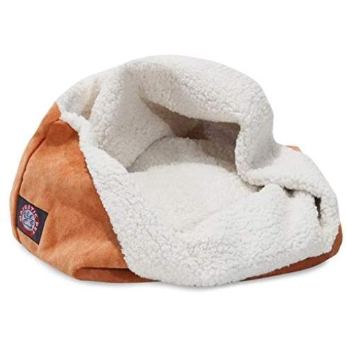 17 inch Villa Orange Burrow Cat Bed