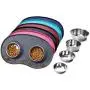 Vivaglory Dog Bowls Set with Double Stainless Steel Feeder Bowls and Wider Non Skid Spill Proof Silicone Mat for Cats Puppies Dogs Vivaglory Dog Bowls Set with Double Stainless Steel Feeder Bowls and Wider Non Skid Spill Proof Silicone Mat for Cats Puppies Dogs