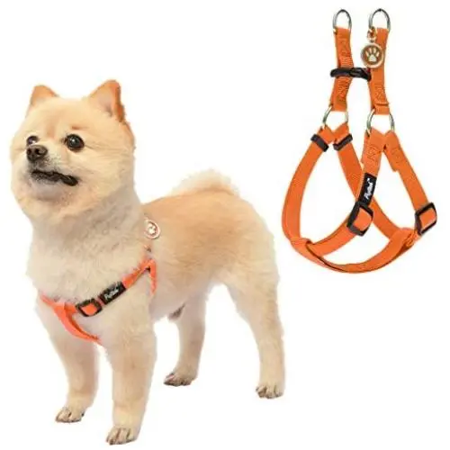 PUPTECK No Pull Dog Harness Reflective Adjustable Basic Nylon Step in Puppy Vest Outdoor Walking with ID Tag PUPTECK No Pull Dog Harness Reflective Adjustable Basic Nylon Step in Puppy Vest Outdoor Walking with ID Tag