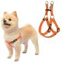 PUPTECK No Pull Dog Harness Reflective Adjustable Basic Nylon Step in Puppy Vest Outdoor Walking with ID Tag