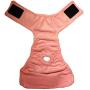 Barkerwear Dog Diapers - Made in USA - Pink Square Windows Premium Waterproof Dog Diaper, S, with Tail Hole for Incontinence, Housetraining and Dogs in Heat