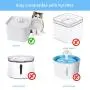 Pet Water Fountain Filters - High Density Replacement Filter for 2.0L Automatic Water Dispensers (Pack of 5) Pet Water Fountain Filters - High Density Replacement Filter for 2.0L Automatic Water Dispensers (Pack of 5)