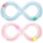 ocijf179 Cat Toy Cat Tray Toys Pet Kitten Turntable Figure 8 Shaped Track Entertainment Supplies - Blue