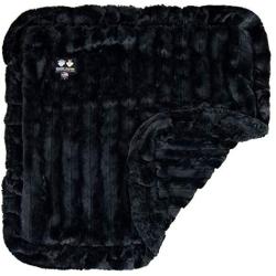 BESSIE AND BARNIE Ultra Plush Black Puma Luxury Dog/Pet Blanket