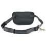 Tuff Mutt Removable Accessory Pouch for Hands Free Leash, Two Zippered Pockets, Poop Bag Dispenser, Breathable Mesh with Comfortable Padding (orange/gray)