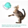 BHSHOP Cat Ball Toy Cat Interactive Toys USB Charging Pet Toy Rolling Kitty Toys Build-in Catnip Exercise Bells Cat Toys for Teeth Cleaning