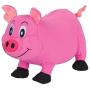 SmartPetLove Tender-Tuffs Big Shots - Tough Plush Dog Toys for Large Breeds - Plump Pink Pig